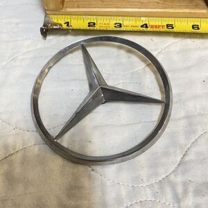 Vintage Classic Mercedes W111 , Trunk Lid Chrome Star Emblem 1117585158